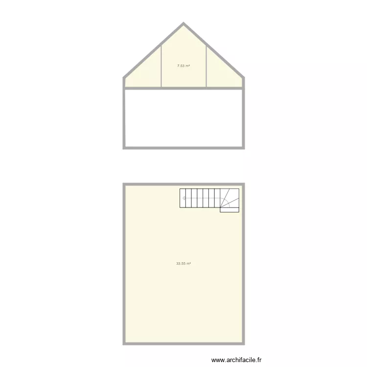 position escalier. Plan de 