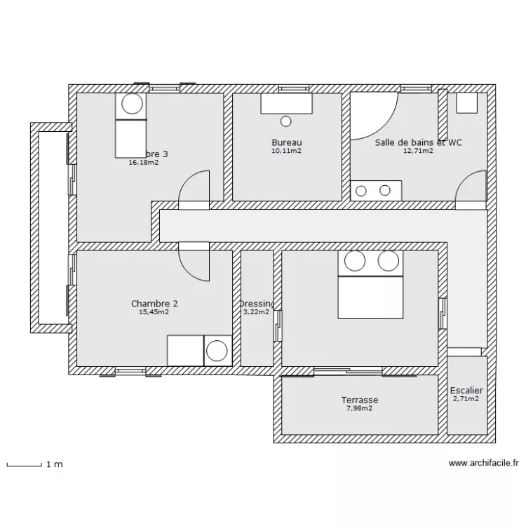 1er étage. Plan de 1er étage. Plan de