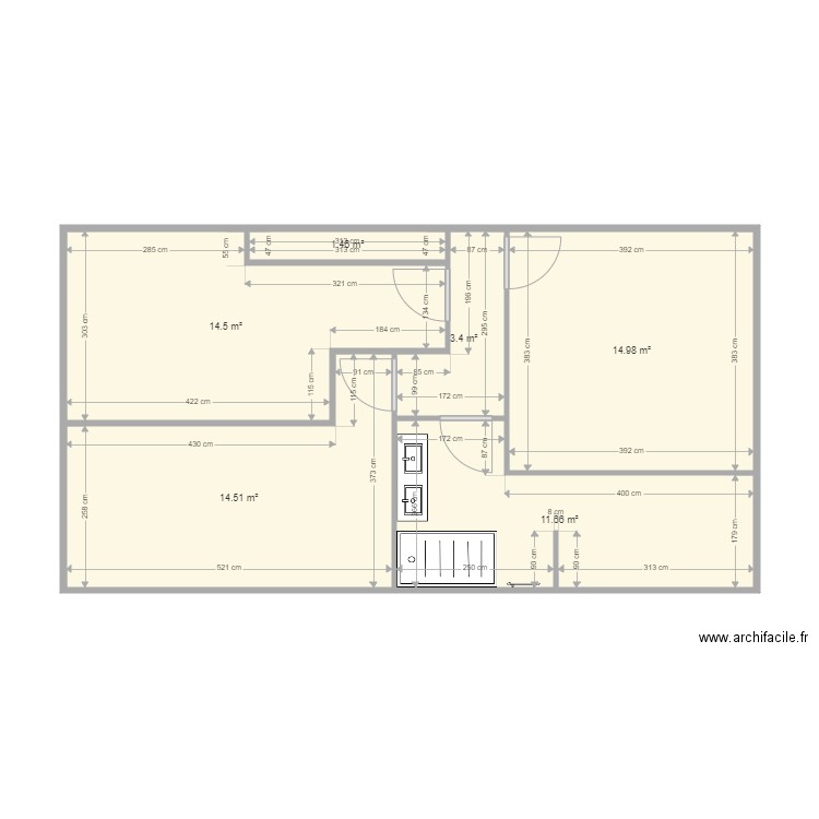 Haut 1. Plan de 0 pièce et 0 m2