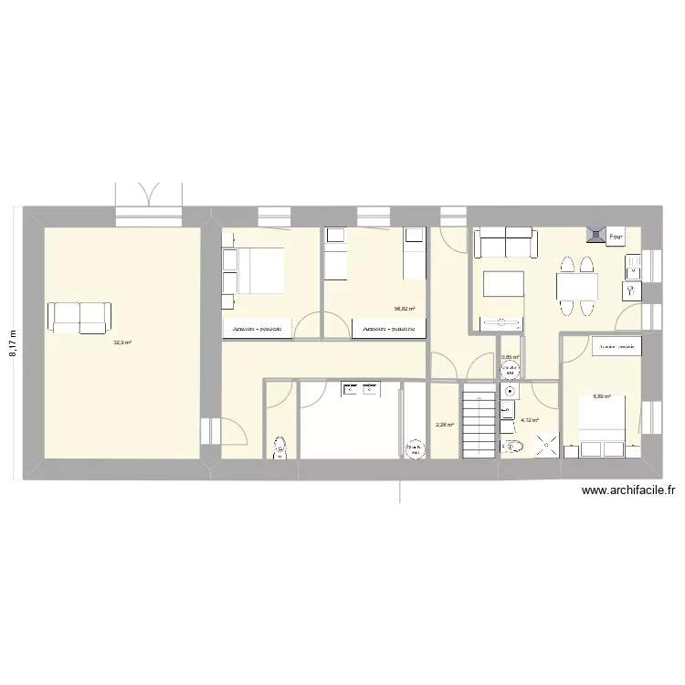 Beaudinard rdc. Plan de 