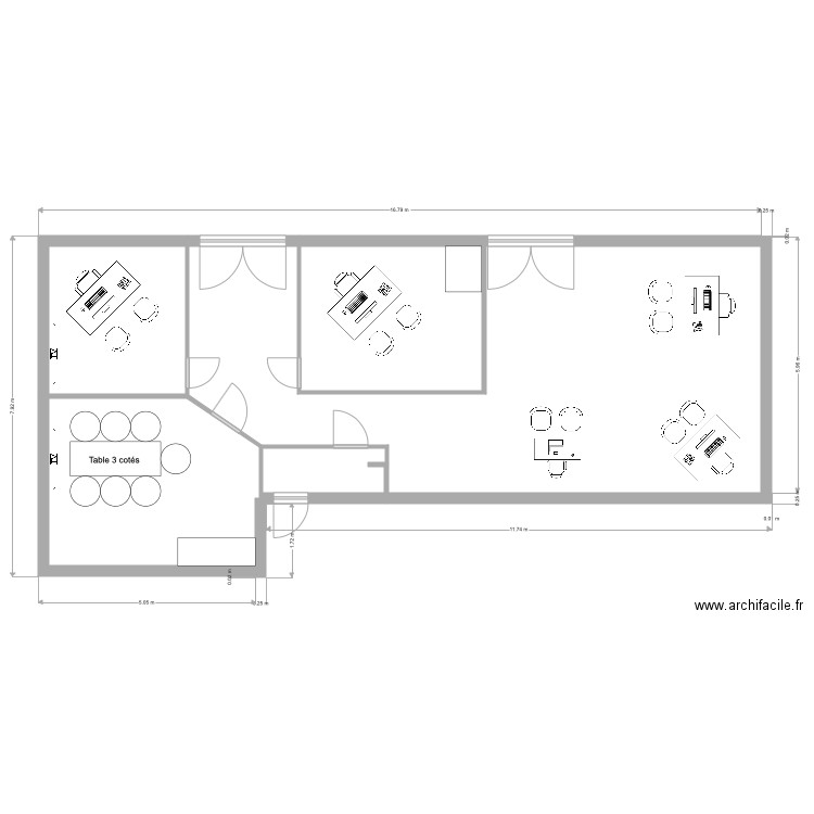 Agence Gare. Plan de 0 pièce et 0 m2