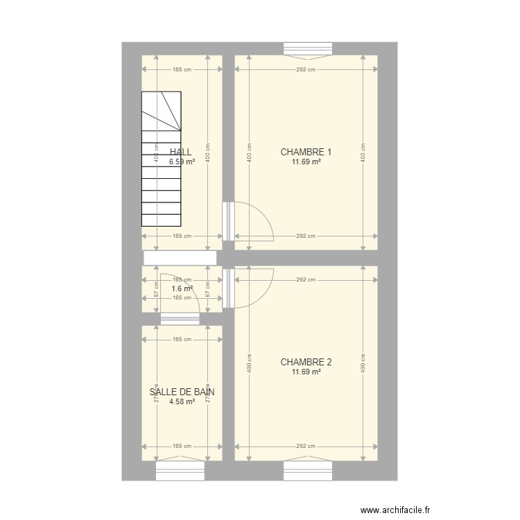 Fontaine Etage Projeté. Plan de 0 pièce et 0 m2