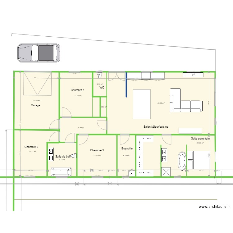 4maison. Plan de 0 pièce et 0 m2