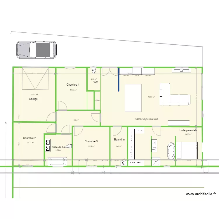 4maison. Plan de 