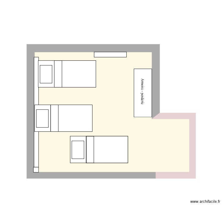 Chambre. Plan de 0 pièce et 0 m2