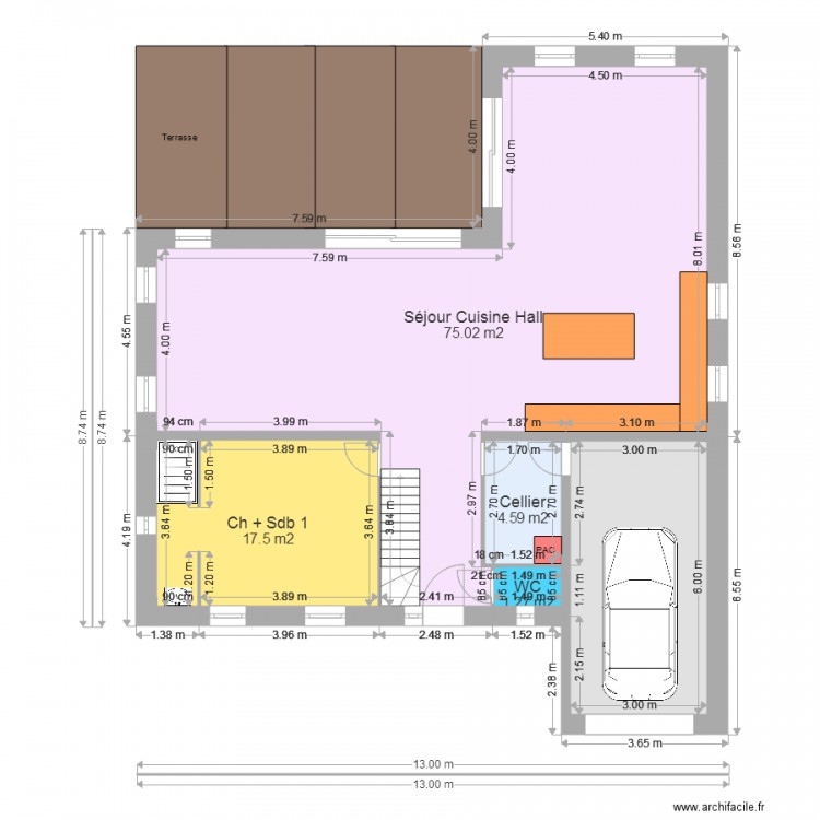 BONNEL R 1 Rdc. Plan de 0 pièce et 0 m2