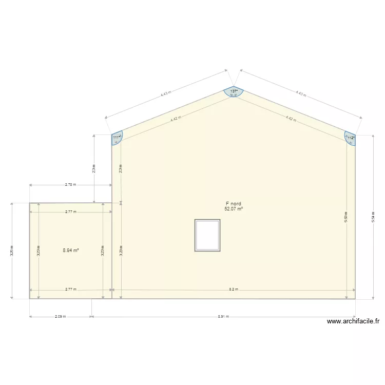 Fa&ccedil;ade 1NORD. Plan de 