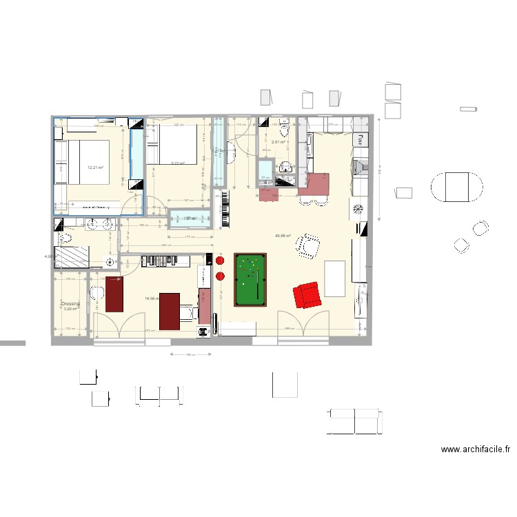 Plan appartement Crocki rev 33. Plan de 0 pièce et 0 m2