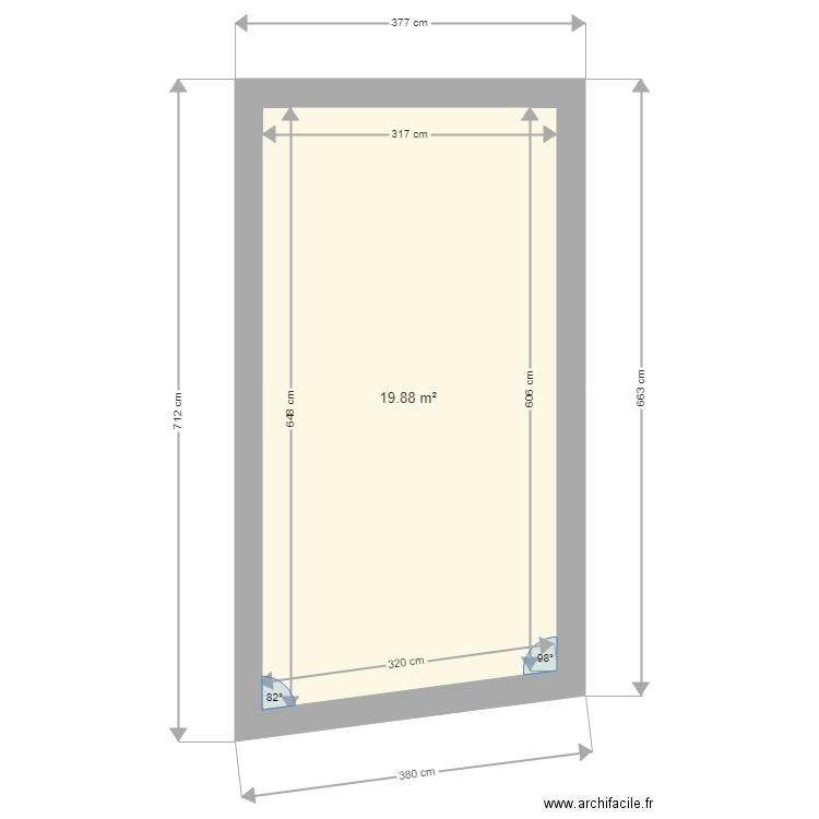 BASSIN LES BB. Plan de 1 pièce et 20 m2