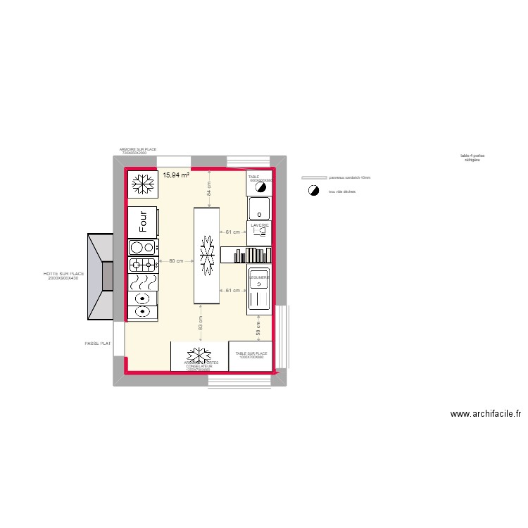 FLANDRIA011. Plan de 1 pièce et 16 m2