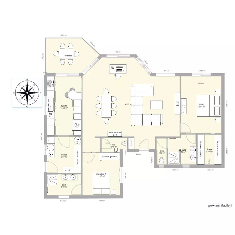 maison 1 21092016. Plan de 