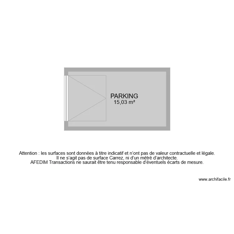 BI 6658 PARKING. Plan de 