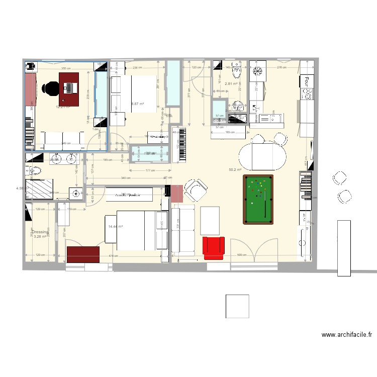 Plan appartement Crocki rev 7. Plan de 0 pièce et 0 m2