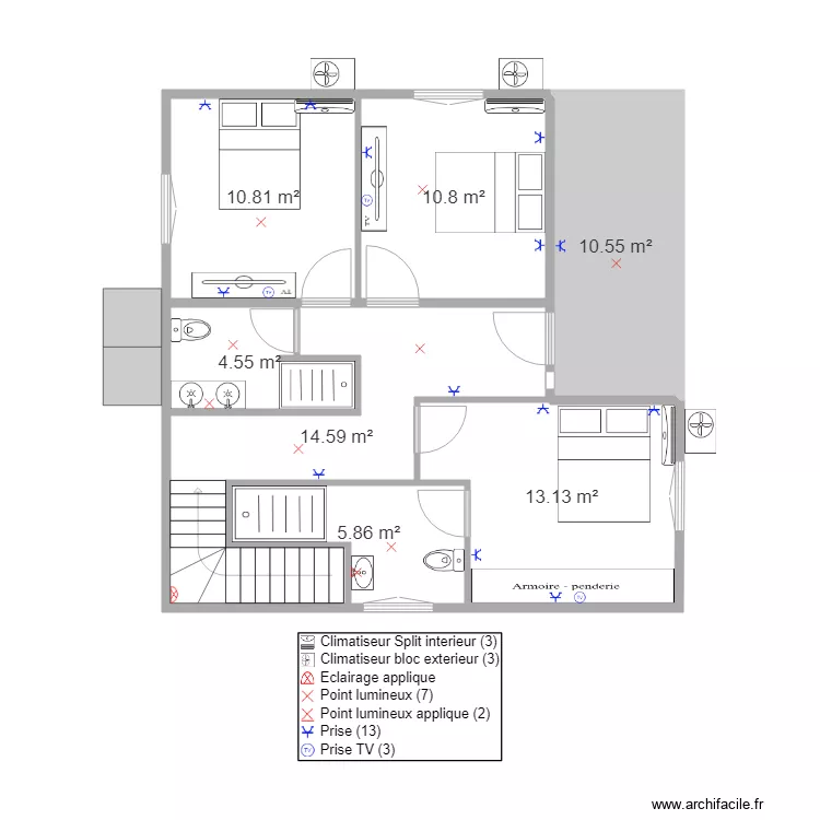 plan elec villa 2 etage. Plan de plan elec villa 2 etage. Plan de