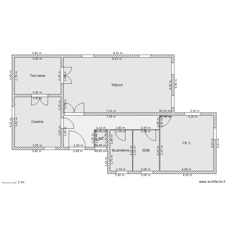 La Sine - Rez de Chaussée. Plan de 0 pièce et 0 m2