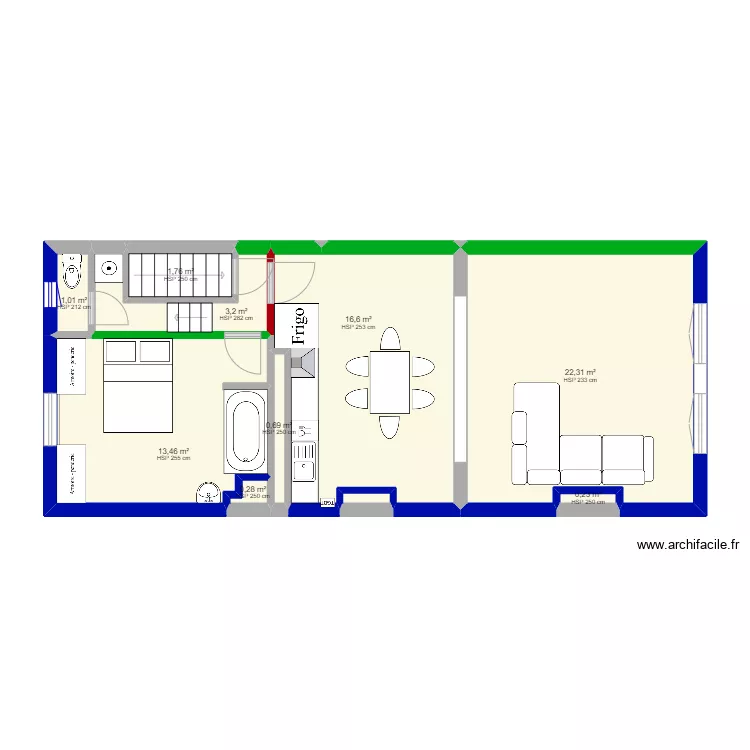 Situation existante . Plan de Situation existante . Plan de
