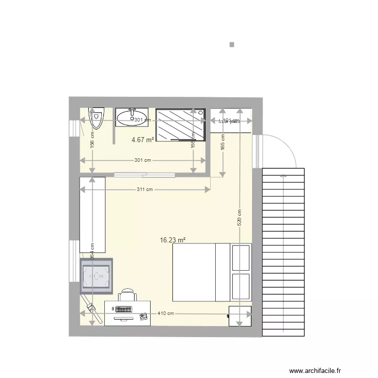 CHAMBRE. Plan de 