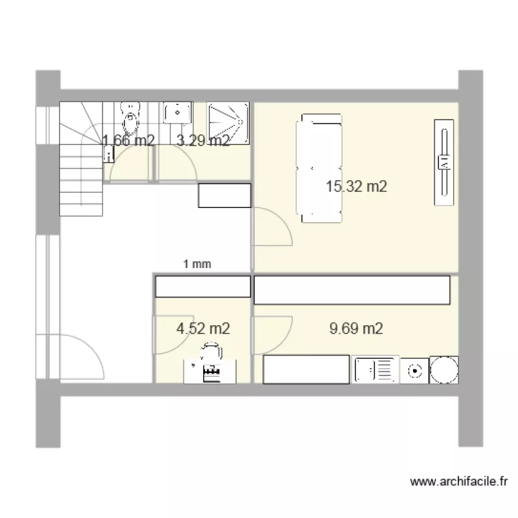 Rez de Jardin LN. Plan de 
