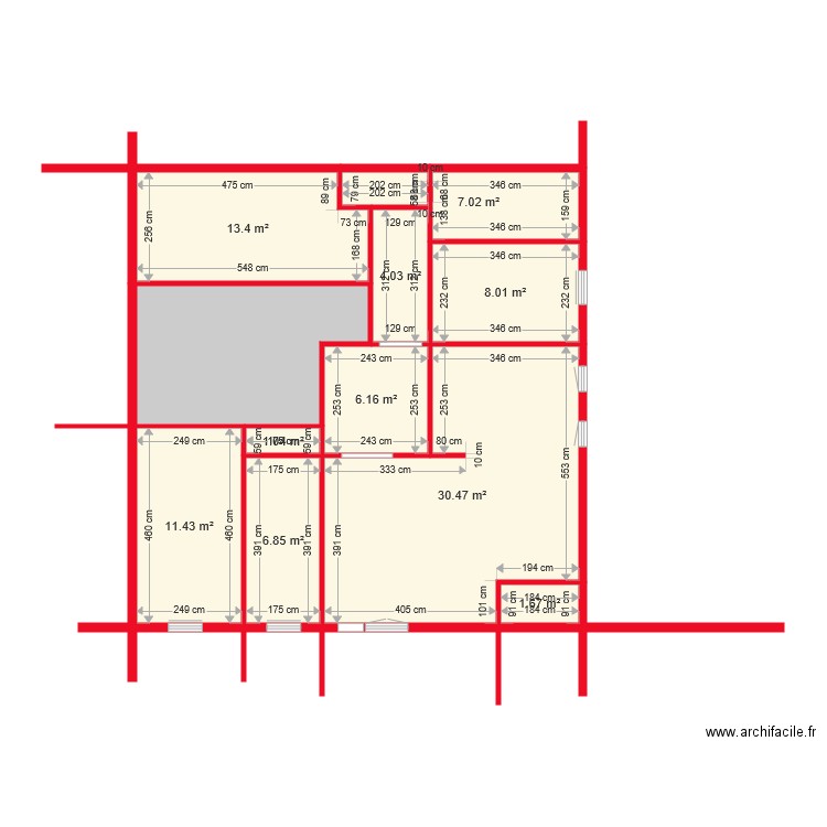 BI 1234 FREDERIC. Plan de 0 pièce et 0 m2