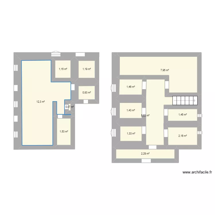maison 1 ET 2 . Plan de 