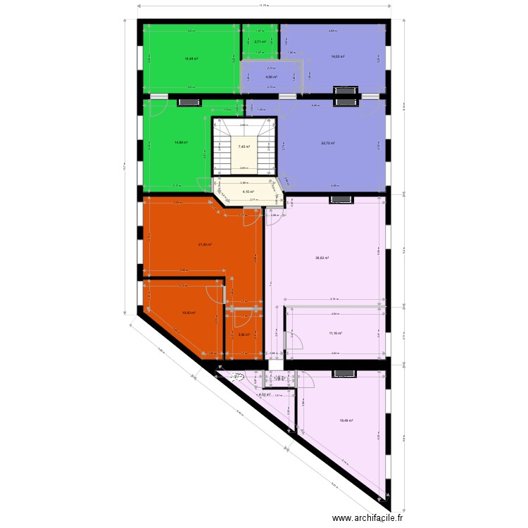 R1 Foch modifié bis. Plan de 0 pièce et 0 m2