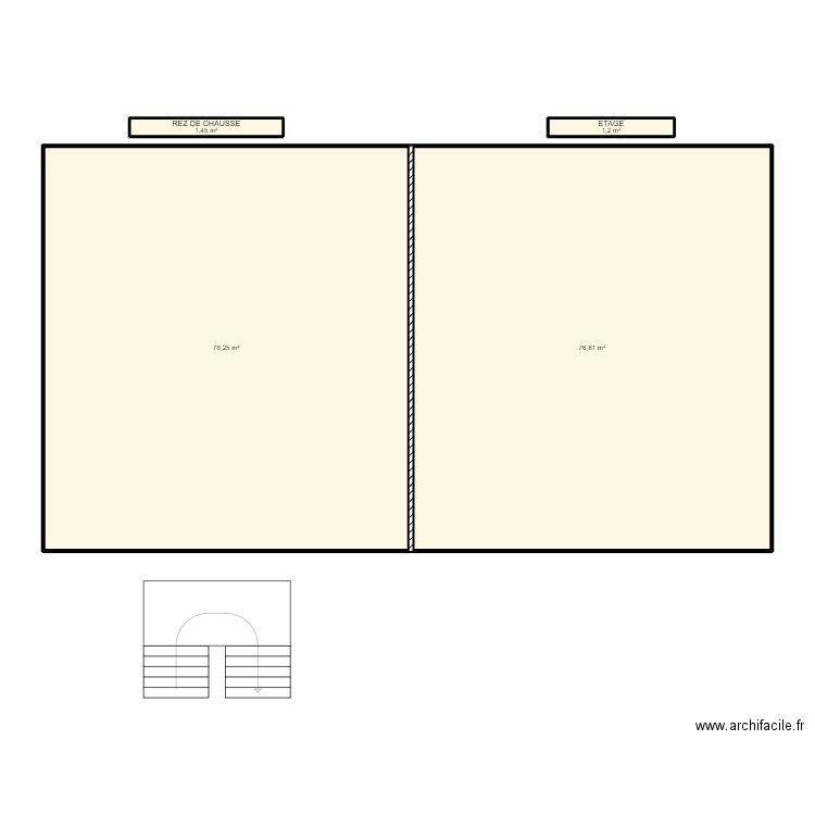 Villa Keur Moussa. Plan de 4 pièces et 158 m2