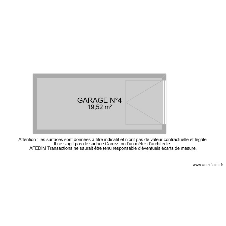 BI 10202 GARAGE . Plan de 0 pièce et 0 m2