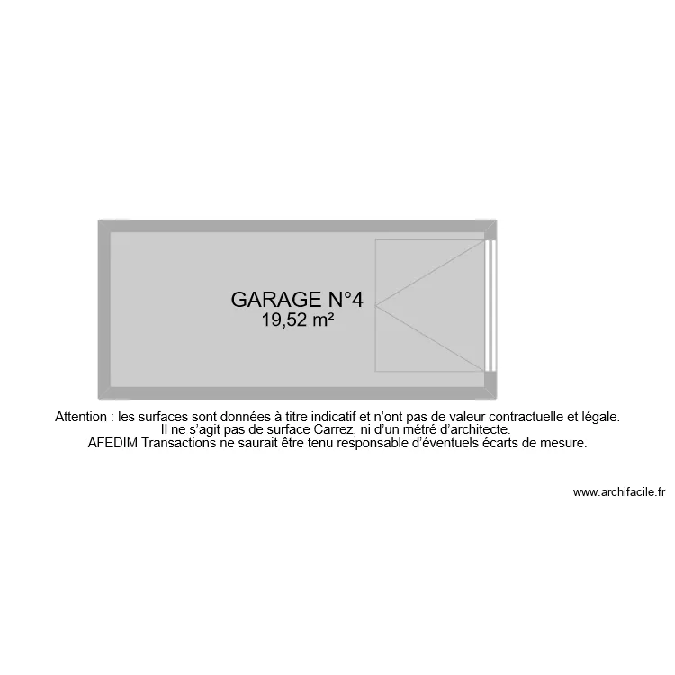 BI 10202 GARAGE . Plan de 