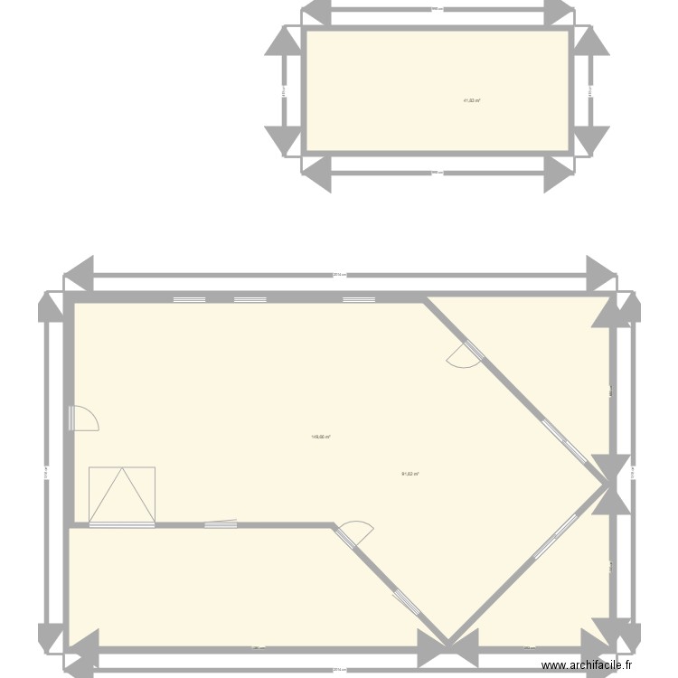 maiso espagnon. Plan de 0 pièce et 0 m2