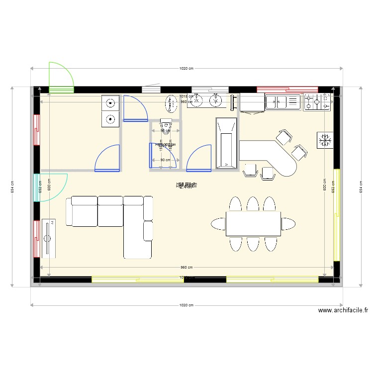 maison 1. Plan de 0 pièce et 0 m2