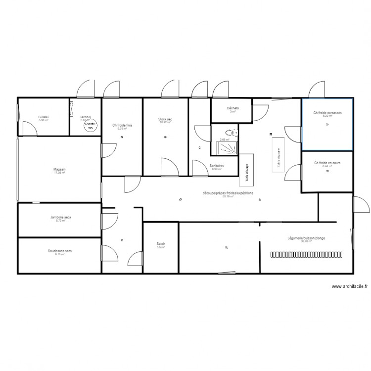 atelier siphons et sols. Plan de 0 pièce et 0 m2