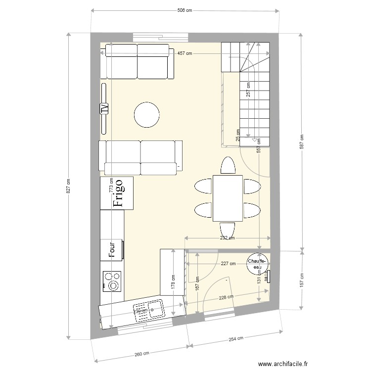 REZ DE CHAUSSEE flo. Plan de 0 pièce et 0 m2