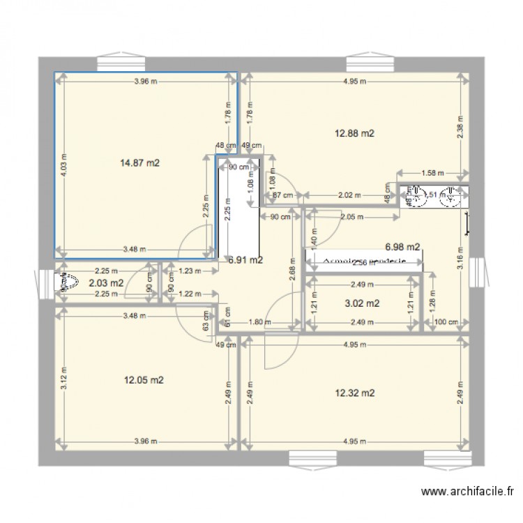 maison de merde a la moutonne. Plan de 0 pièce et 0 m2