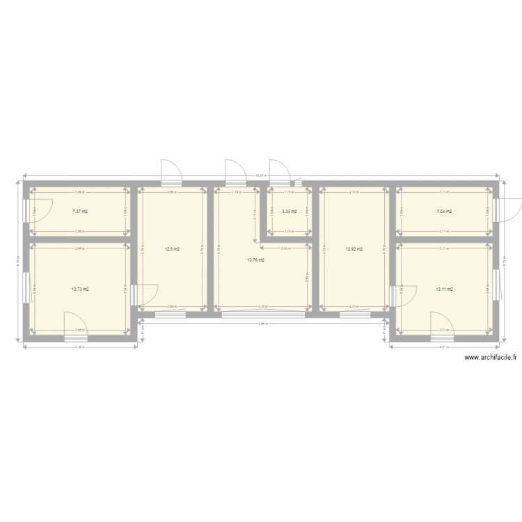Vestiaires sanitaires terrain 19 03 16 1. Plan de 0 pièce et 0 m2