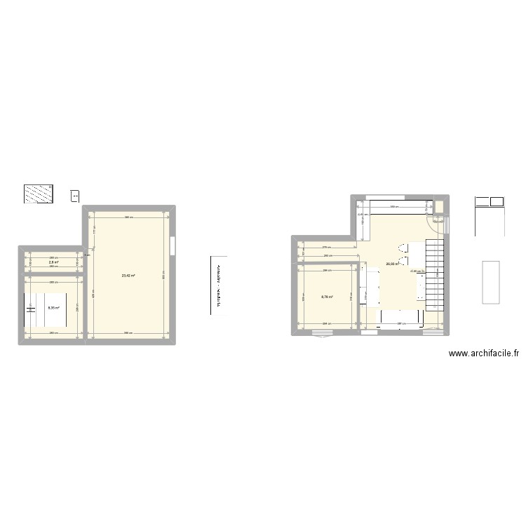 MAISON RDC COPIE salle d'eau. Plan de 0 pièce et 0 m2