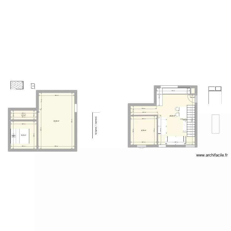 MAISON RDC COPIE salle d'eau. Plan de 