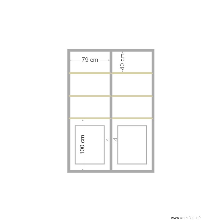 Meuble etage bizon. Plan de 0 pièce et 0 m2