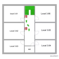 cpms CHARLEROI Etage 3