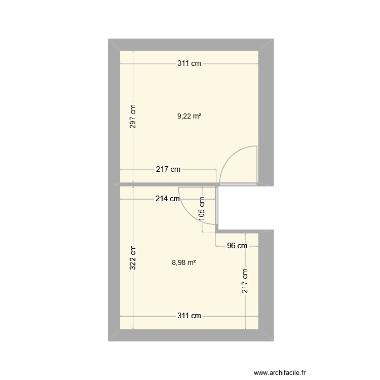 Plan étage. Plan de 0 pièce et 0 m2 Plan étage. Plan de 0 pièce et 0 m2