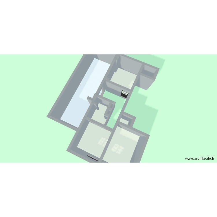 Plan app. Plan de 9 pièces et 66 m2