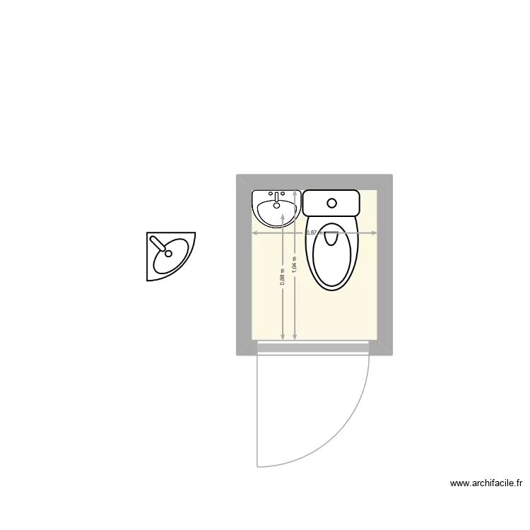 WC JARDIN 01. Plan de 