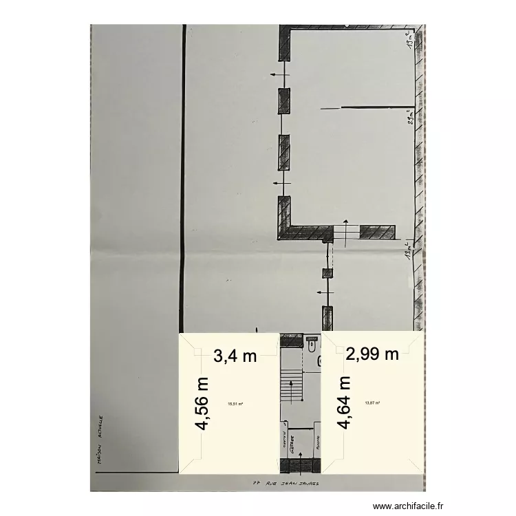 plan 2. Plan de 2 pièces et 29 m²