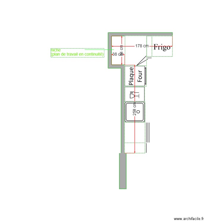 cuisine SULTAN - Paris 5 . Plan de 0 pièce et 0 m2