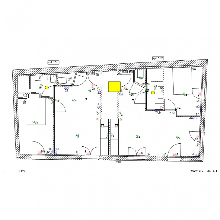 éclairage 1er etage. Plan de 0 pièce et 0 m2