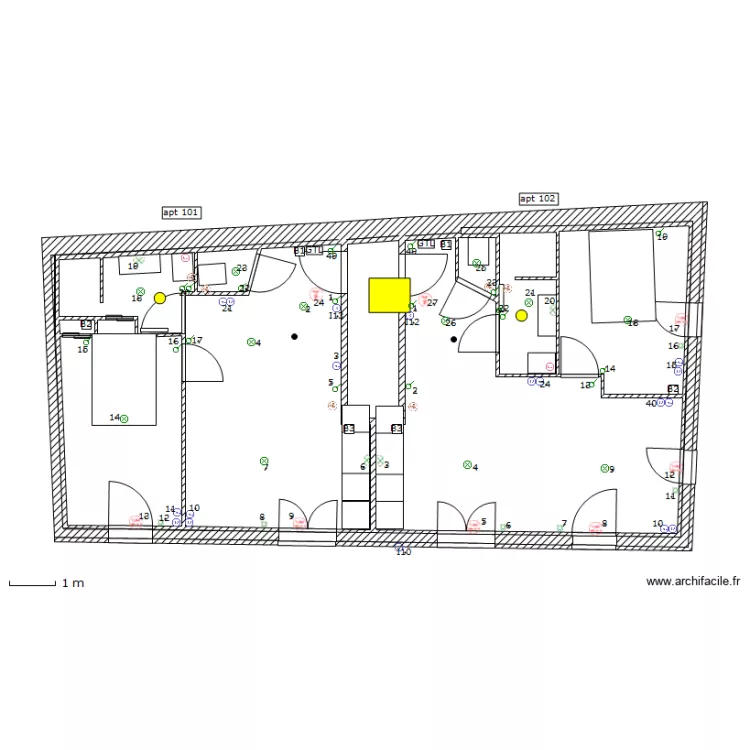 éclairage 1er etage. Plan de éclairage 1er etage. Plan de