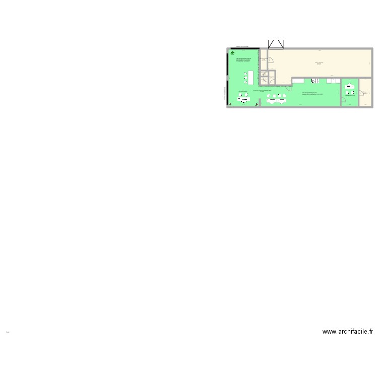 BUREAU JBCLIM. Plan de 8 pièces et 236 m2