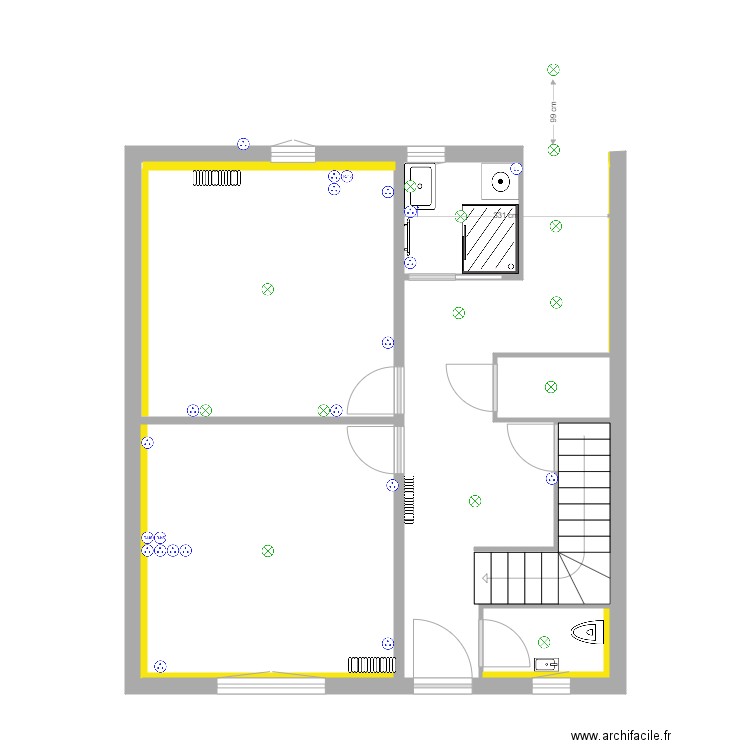 Plan Elec etage. Plan de 0 pièce et 0 m2