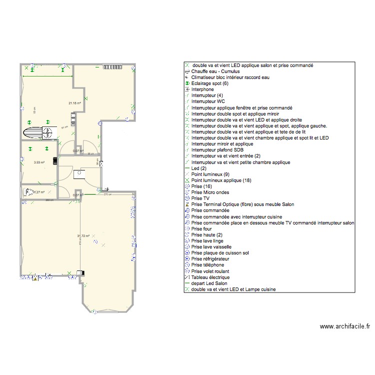 Palais du Soleil agencement 1 Plan électricité. Plan de 0 pièce et 0 m2