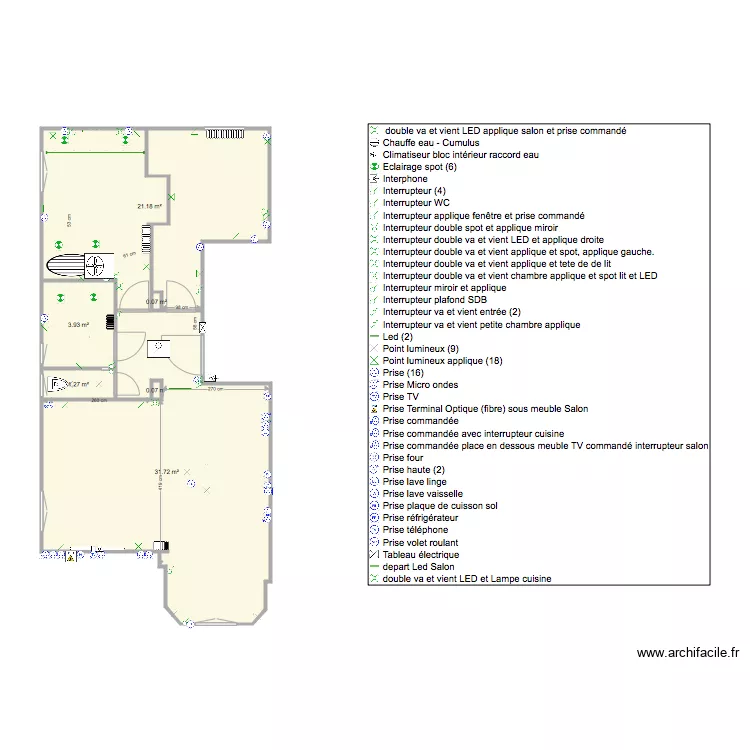 Palais du Soleil agencement 1 Plan &eacute;lectricit&eacute;. Plan de 