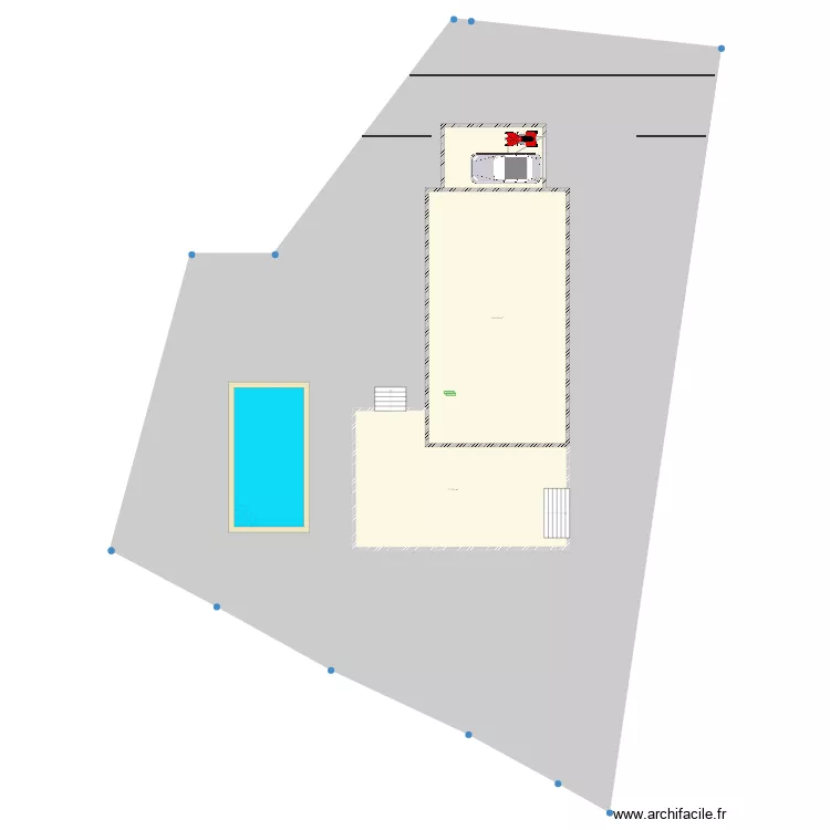 MAISON RECTANGLE nu. Plan de MAISON RECTANGLE nu. Plan de